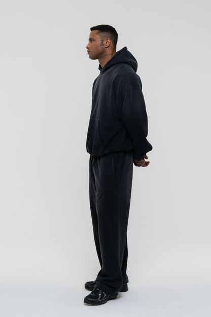 Barix™ Core Hand Sprayed Hoodie Faded Black
