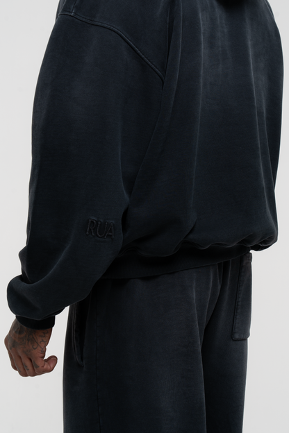 Barix™ Core Hand Sprayed Hoodie Faded Black