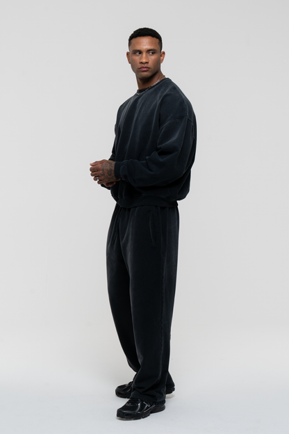 Barix™ Core Hand Sprayed Sweater Faded Black