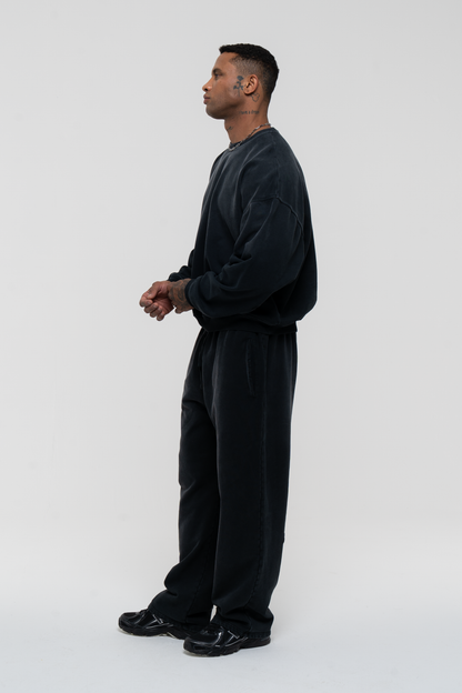 Barix™ Core Hand Sprayed Sweater Faded Black