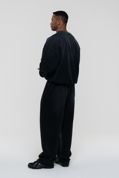 Barix™ Core Hand Sprayed Sweater Faded Black