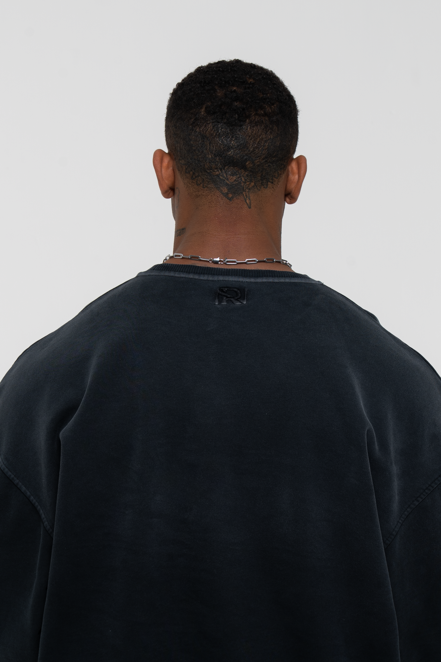 Barix™ Core Hand Sprayed Sweater Faded Black