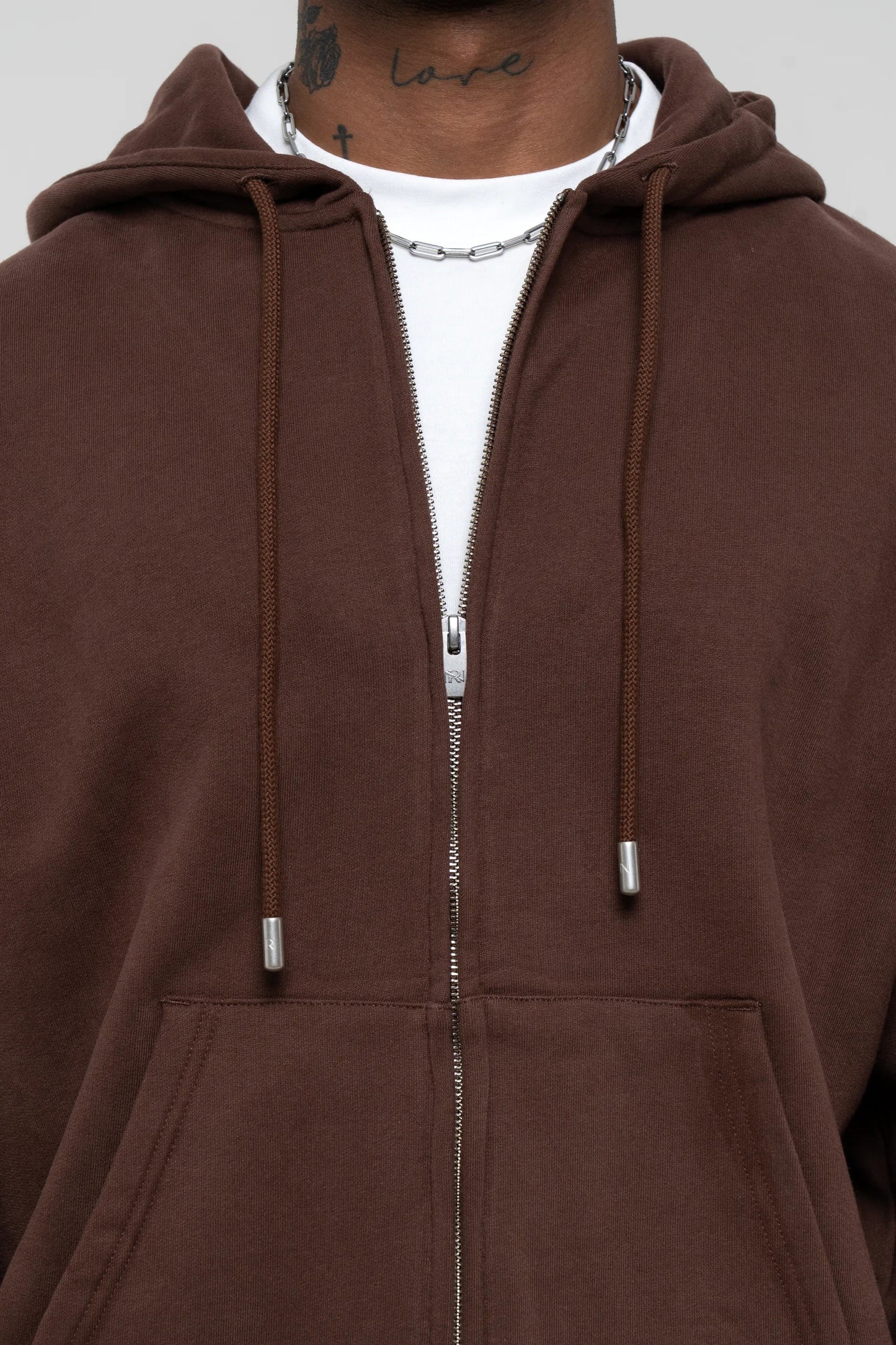 Barix™ Core Zip Hoodie Mocha Brown
