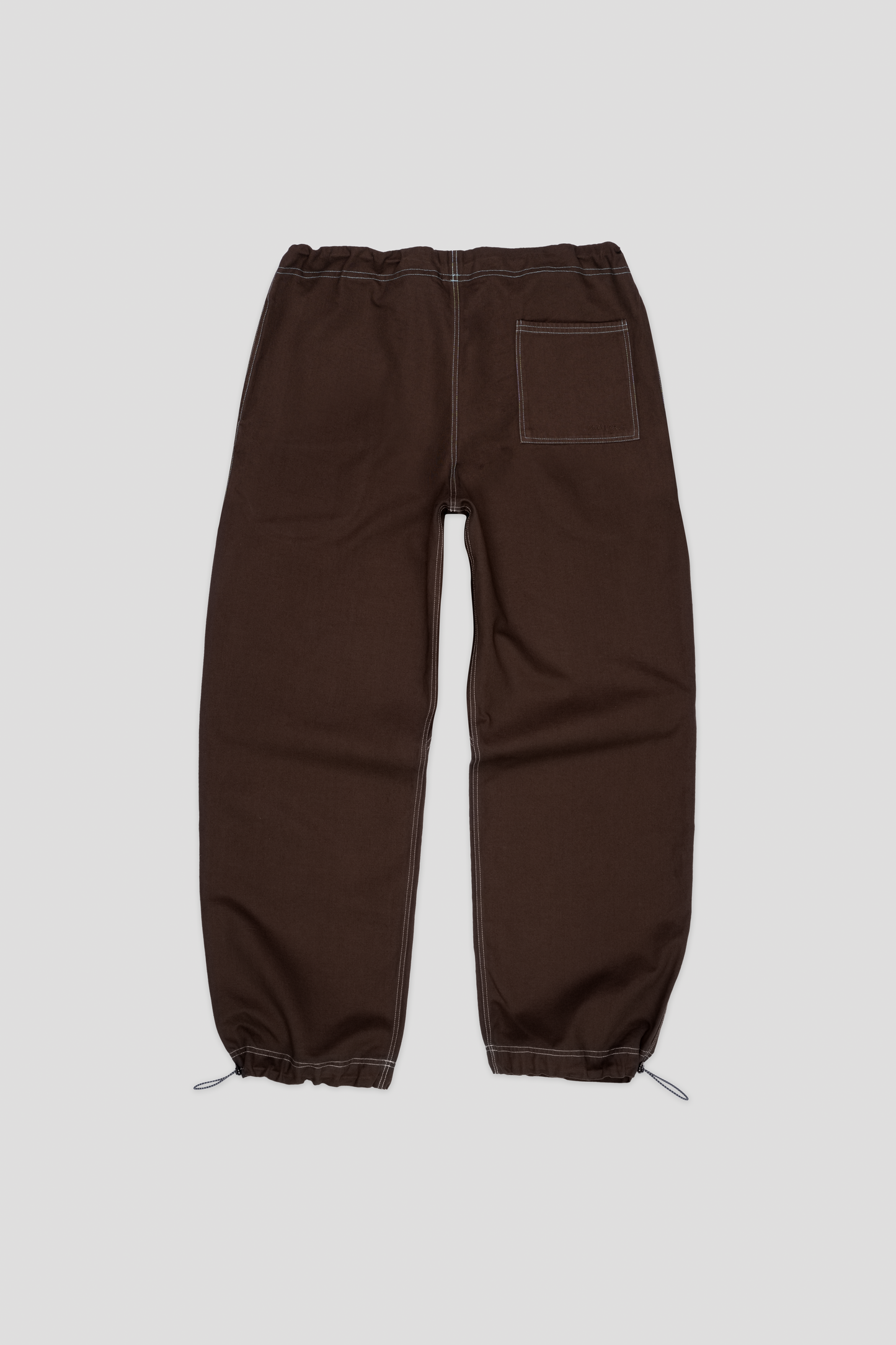 Barix™ Canvas Cotton Wide Leg Trousers Brown