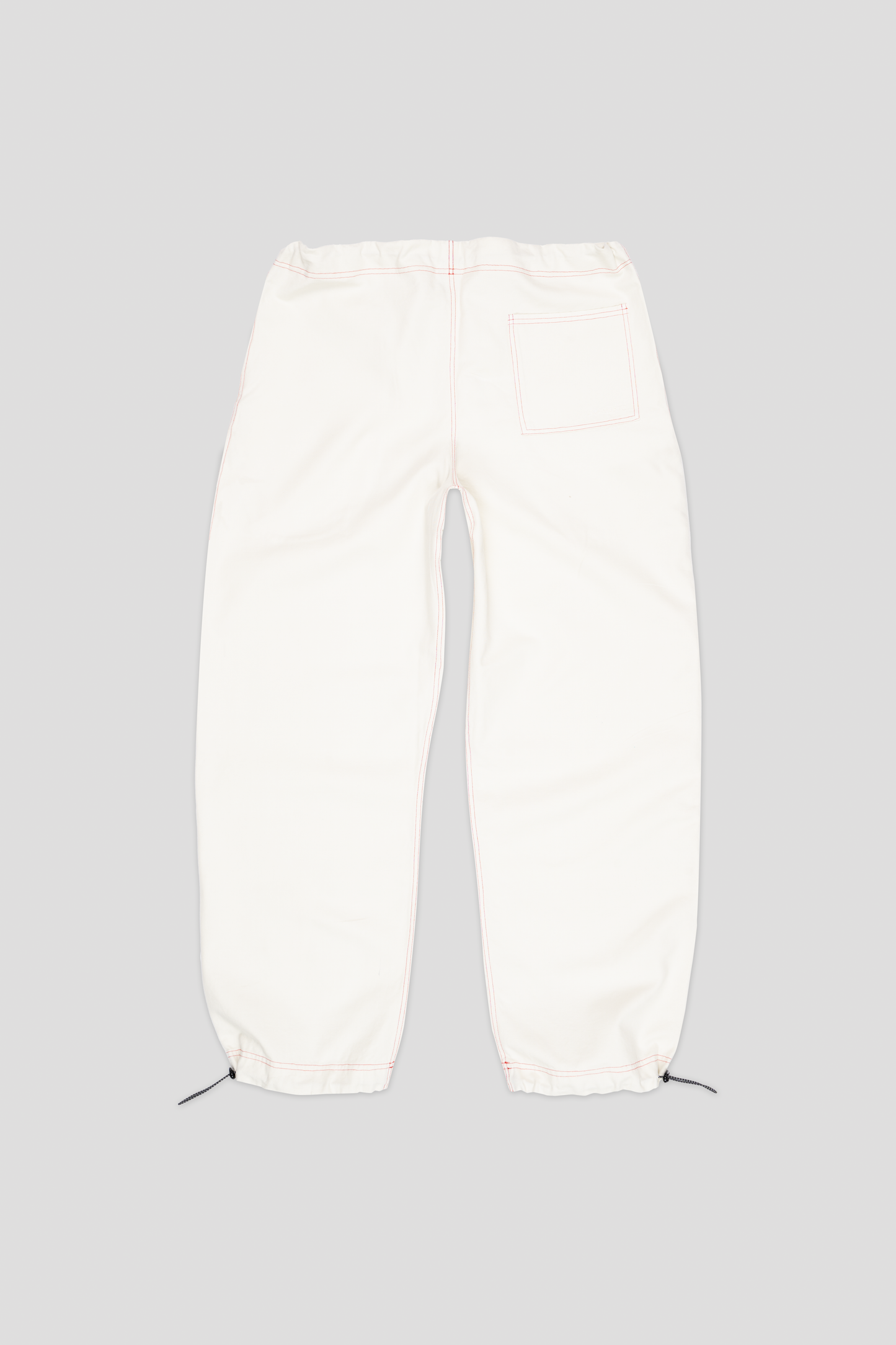 Barix™ Canvas Cotton Wide Leg Trousers Ivory