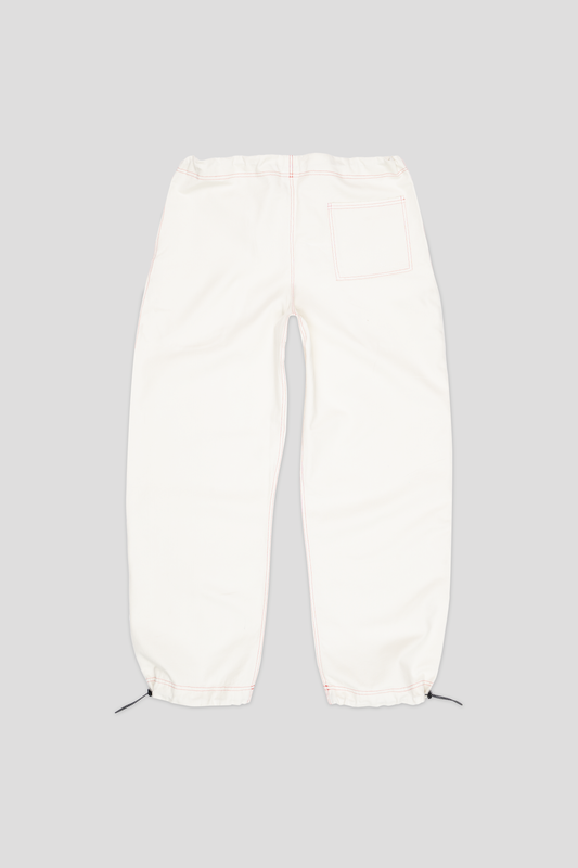 Barix™ Canvas Cotton Wide Leg Trousers Ivory