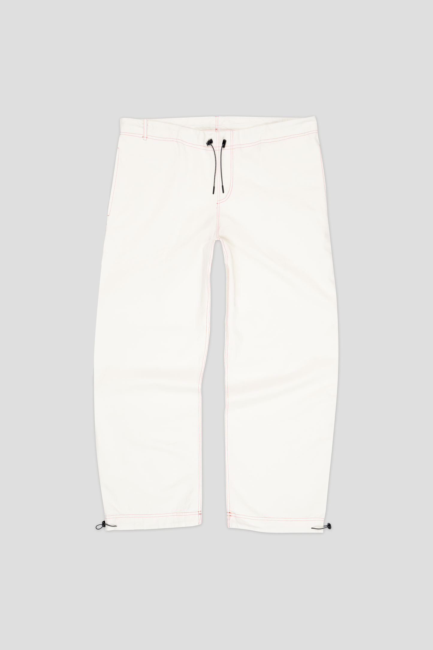 Barix™ Canvas Cotton Wide Leg Trousers Ivory