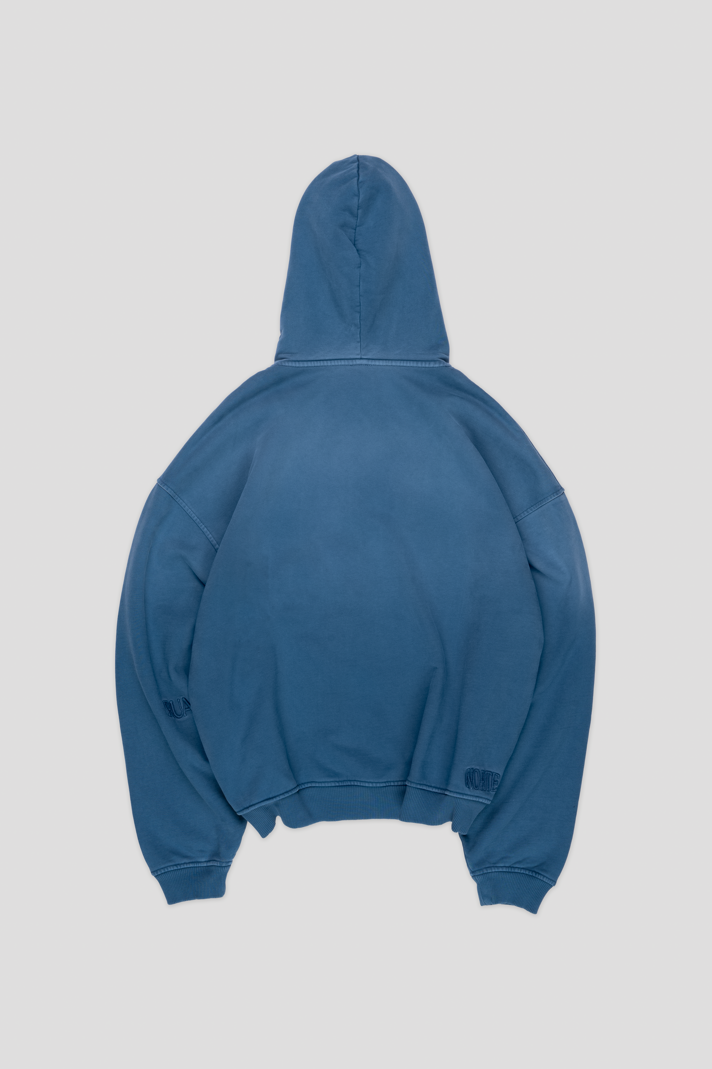 Barix™ Core Hand Sprayed Zip Hoodie Faded Blue
